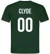 Чоловіча футболка Clyde на спині Темно-зелений Чоловіча футболка Clyde на спині Темно-зелений фото