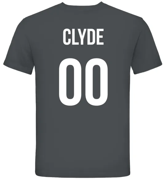 Чоловіча футболка Clyde на спині Графіт фото
