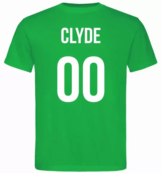 Чоловіча футболка Clyde на спині Зелений фото