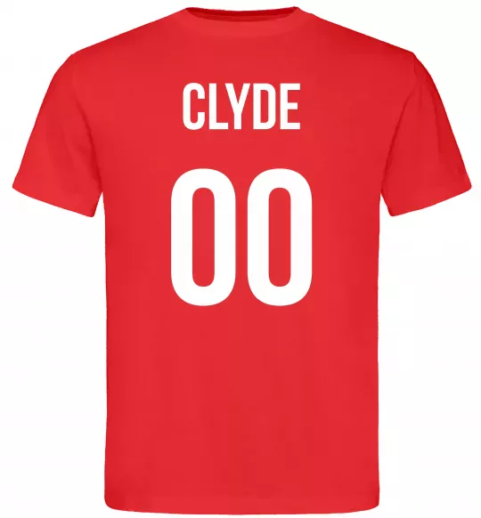 Чоловіча футболка Clyde на спині Червоний фото