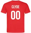 Чоловіча футболка Clyde на спині Червоний Чоловіча футболка Clyde на спині Червоний фото