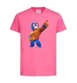 Дитяча футболка Brawl Stars El Primo, колір - рожевий, вік - 5-6 років Яскраво-рожевий фото