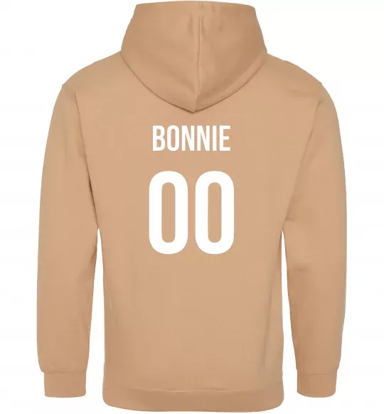 Жіноча толстовка (худі) Bonnie на спині Пісочний фото