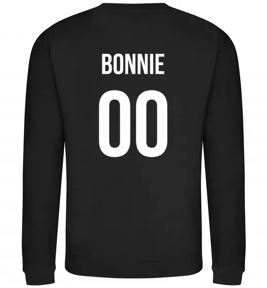 Світшот Bonnie на спині Чорний фото