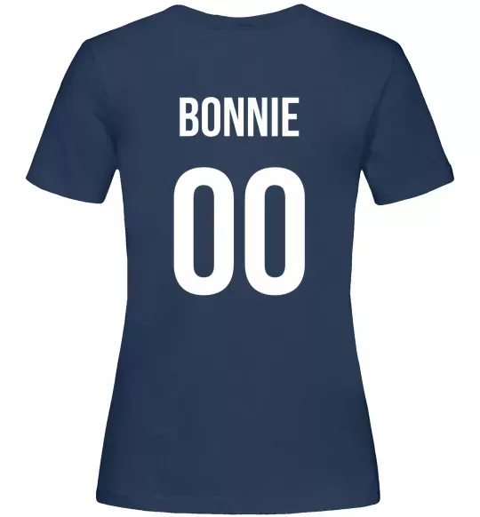 Женская футболка Bonnie на спині Темно-синий фото