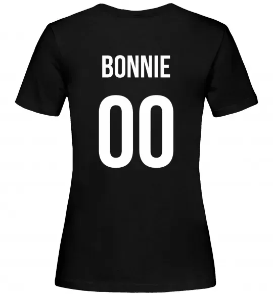 Женская футболка Bonnie на спині Черный фото