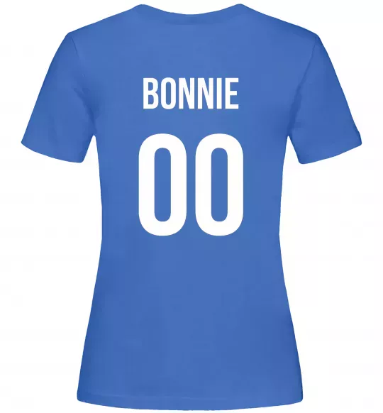 Женская футболка Bonnie на спині Ярко-синий фото