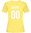 Женская футболка Bonnie на спині Лимонный Женская футболка Bonnie на спині Лимонный фото