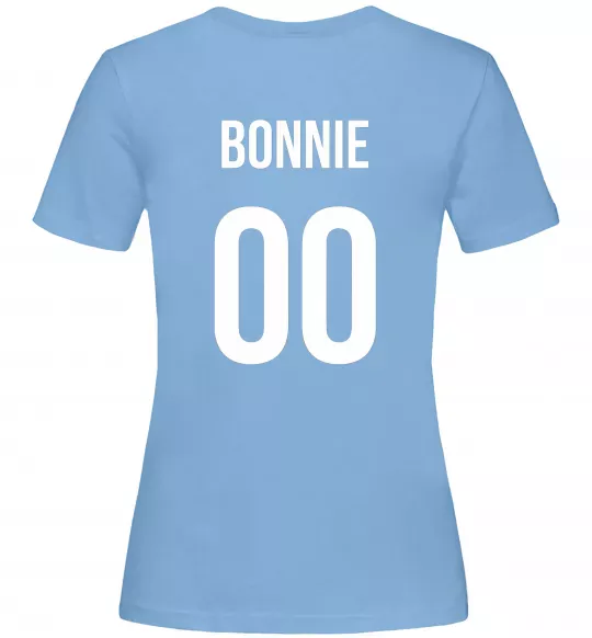 Женская футболка Bonnie на спині Голубой фото