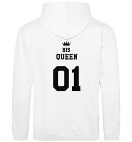 Женская толстовка (худи) His queen на спині