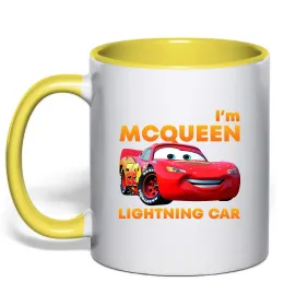 Чашка с цветной ручкой Бургер Made for Лимонный фото