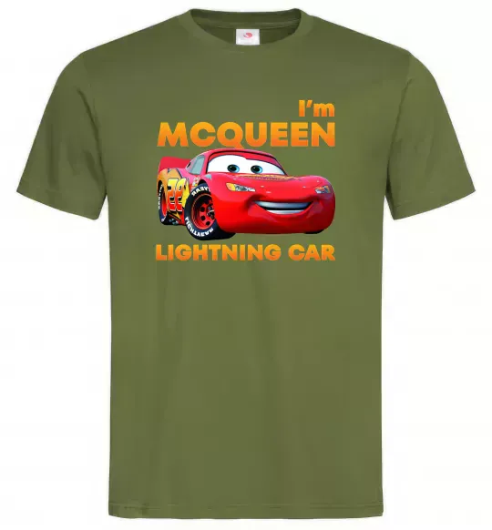 Мужская футболка Макквін Оливковый фото