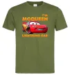 Мужская футболка Макквін Оливковый фото
