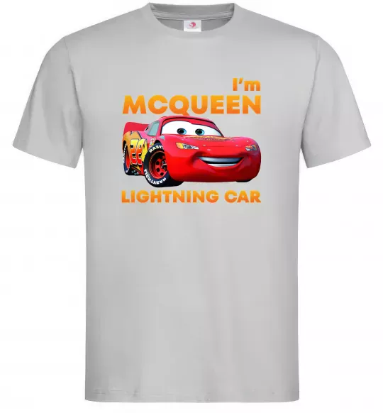 Мужская футболка Макквін Серый фото