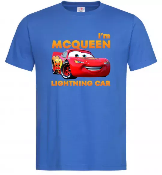 Мужская футболка Макквін Ярко-синий фото