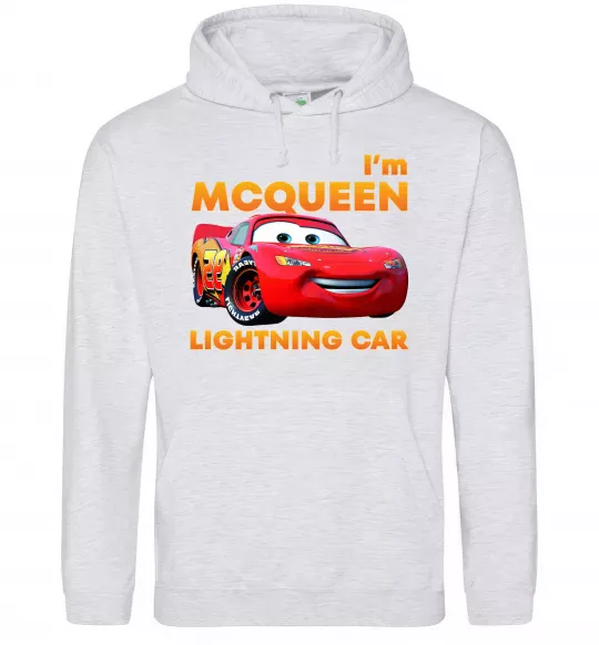 Чоловіча толстовка (худі) Макквін Сірий меланж фото