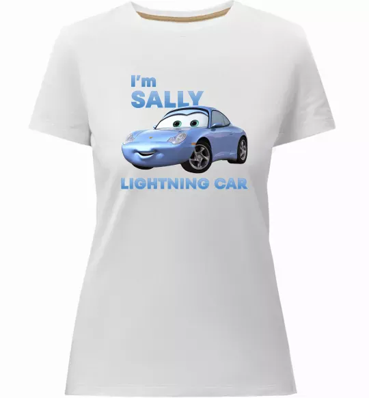 Женская премиум футболка Саллі Белый фото