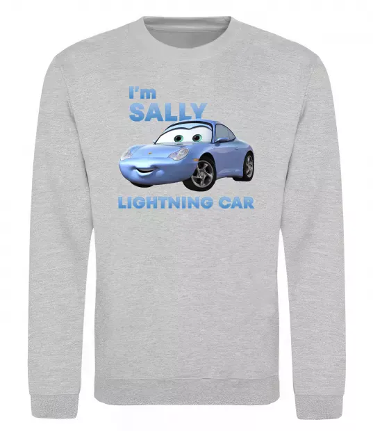 Свитшот Саллі Серый меланж фото