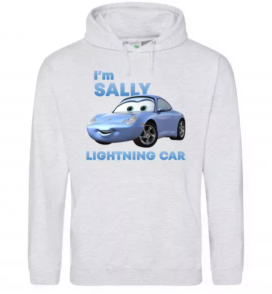 Женская толстовка (худи) Саллі Серый меланж фото