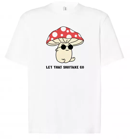 Футболка Оверсайз Мухомор в окулярах Белый фото