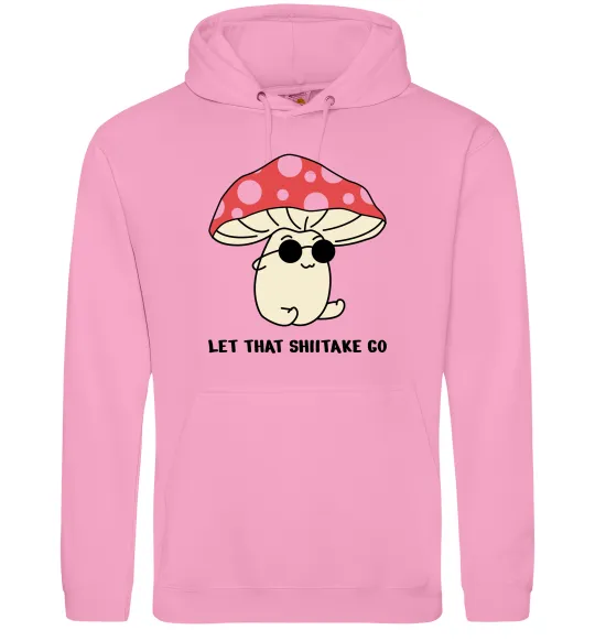 Мужская толстовка (худи) Мухомор в окулярах Розовый фото