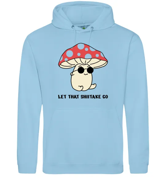 Мужская толстовка (худи) Мухомор в окулярах Голубой фото