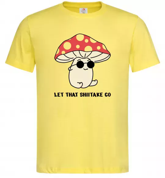 Мужская футболка Мухомор в окулярах Лимонный фото