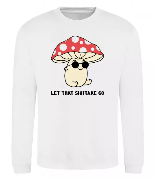 Свитшот Мухомор в окулярах Белый фото