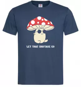 Мужская футболка Мухомор в окулярах Темно-синий фото