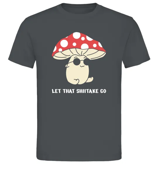 Мужская футболка Мухомор в окулярах Графит фото