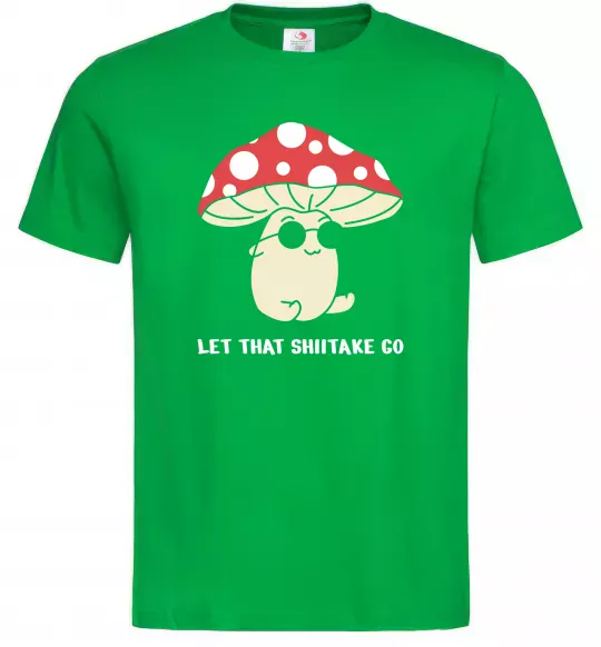 Мужская футболка Мухомор в окулярах Зеленый фото