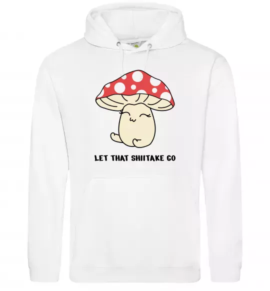 Женская толстовка (худи) Мухомор дівчинка Белый фото