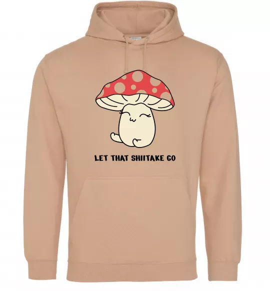 Женская толстовка (худи) Мухомор дівчинка Песочный фото