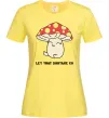 Женская футболка Мухомор дівчинка Лимонный фото