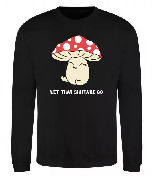 Свитшот Мухомор дівчинка Черный фото