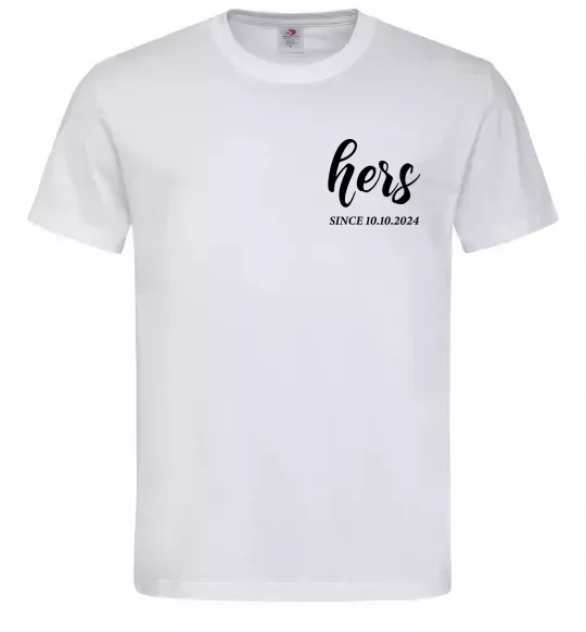 Мужская футболка Hers since Белый фото