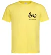Мужская футболка Hers since Лимонный фото