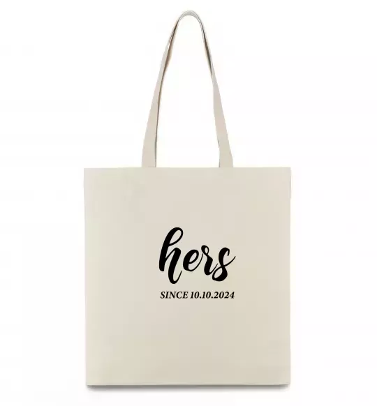 Эко-сумка Hers since Бежевый фото