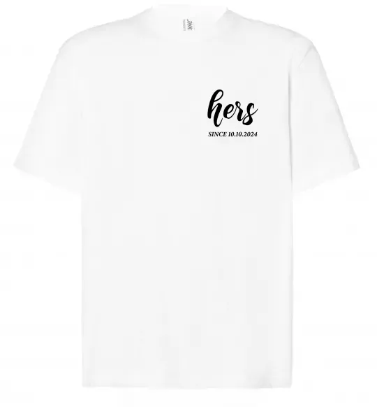 Футболка Оверсайз Hers since Белый фото