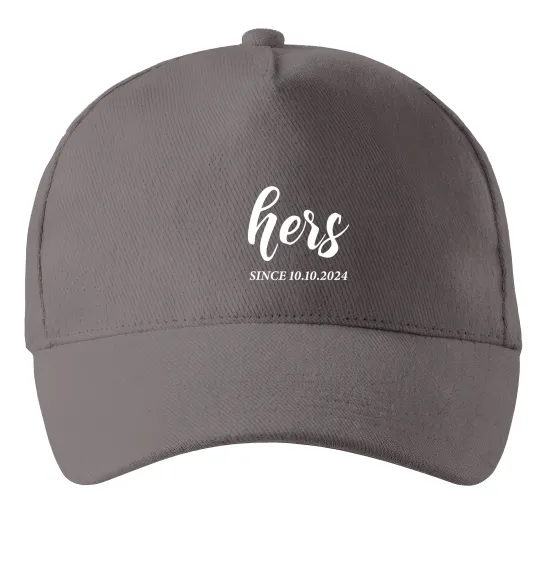 Кепка Hers since Серый фото