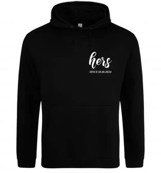Чоловіча толстовка (худі) Hers since Чорний фото