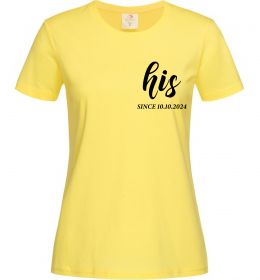 Женская футболка His since