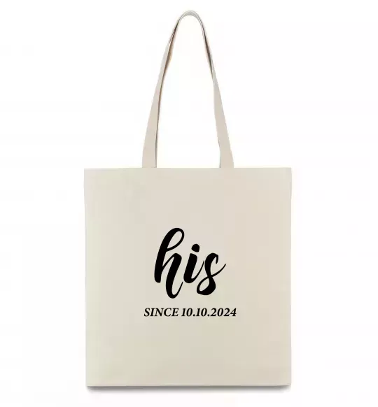 Эко-сумка His since Бежевый фото