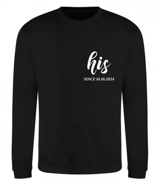 Свитшот His since Черный фото