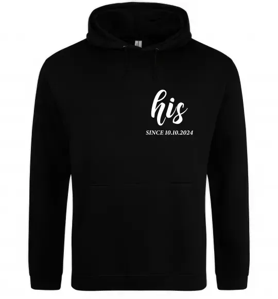 Жіноча толстовка (худі) His since Чорний фото