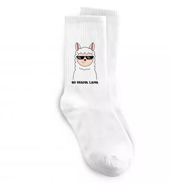 Носки No drama lama Белый фото