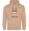 Чоловіча толстовка (худі) No drama lama Пісочний фото