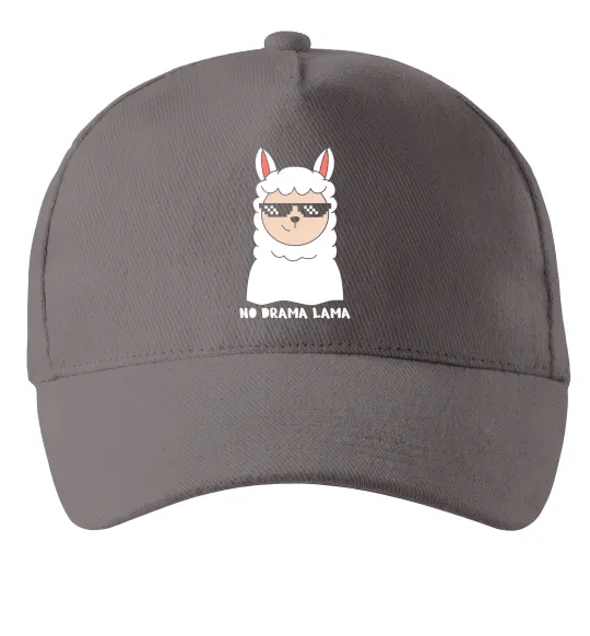 Кепка No drama lama Серый фото