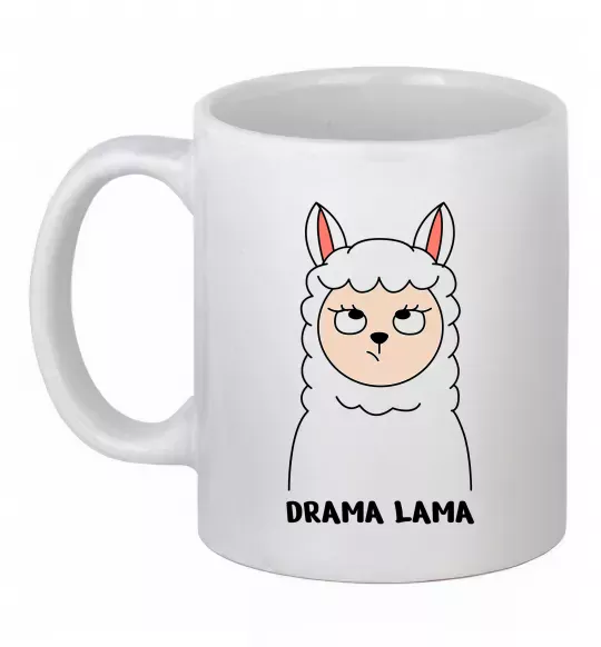 Чашка керамічна Drama lama Білий фото