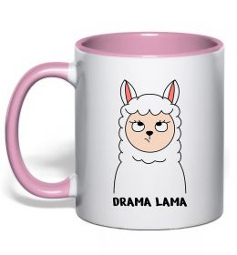 Чашка с цветной ручкой Drama lama
